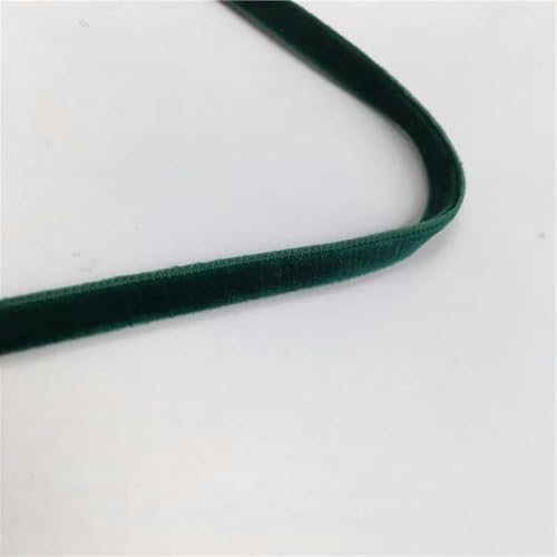 6/9/19/25 mm doppelseitiges grünes Nylon-Samtband für Hochzeits- und Partydekoration, handgefertigtes Geschenkband, DIY, Weihnachten, 1/3/5 Yard-6 mm, grün-1 Yard von YGTGJ