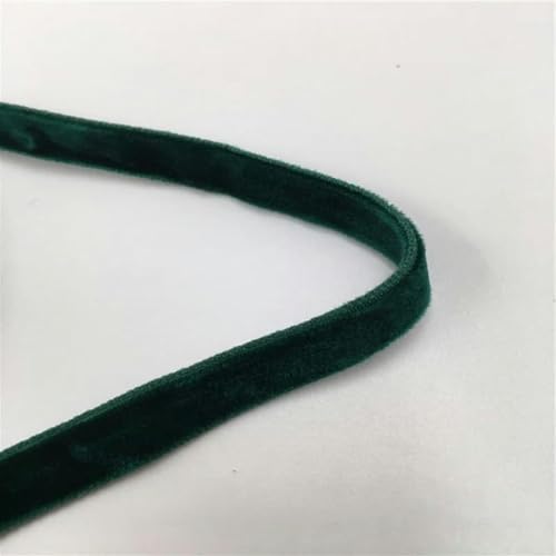 6/9/19/25 mm doppelseitiges grünes Nylon-Samtband für Hochzeits- und Partydekoration, handgefertigtes Geschenkband, DIY, Weihnachten, 1/3/5 Yards-9 mm, grün-3 Yards von YGTGJ