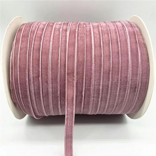 6 mm – 38 mm, 5 Yards, Samtband, handgefertigt, für Hochzeitsfeiern, Dekorationsband zum Verpacken von DIY-Haarschleifen, Nähen, Basteln, Lila, 20 mm x 5 Yards von YGTGJ