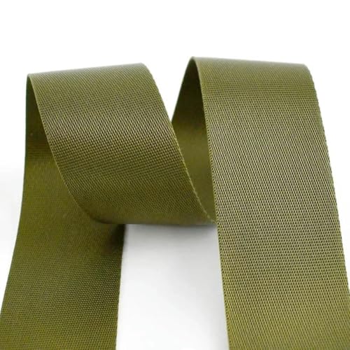 8 Meter 20–50 mm Nylon-Gurtband zum Nähen von Rucksackgurten, Kleidungsbändern, DIY-Zubehör-RD-113-Armeegrün-50 mm von YGTGJ