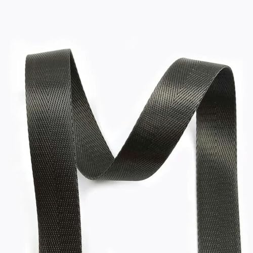 8 Meter 20–50 mm Nylon-Gurtband zum Nähen von Rucksackgurten, Kleidungsbändern, DIY-Zubehör-RD001-Dunkelgrau-38 mm von YGTGJ