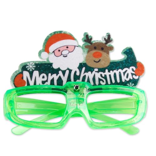 YHAILI Neujahrsbrille, Karneval, Weihnachtsbrille, Foto-Requisiten, leuchtende Dekorationen, Neujahr, Teenager, Erwachsene, Weihnachtsgeschenke von YHAILI