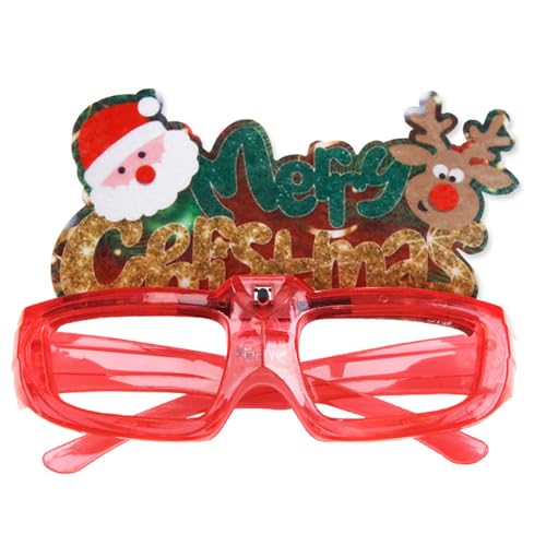 YHAILI Neujahrsbrille, Karneval, Weihnachtsbrille, Foto-Requisiten, leuchtende Dekorationen, Neujahr, Teenager, Erwachsene, Weihnachtsgeschenke von YHAILI