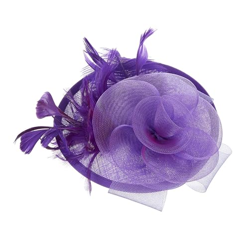 YHAILI Schöner Leinen-Fascinator für Braut, schöner Leinen-Fascinator, Dekoration für Frauen, die an Hochzeitsfeiern teilnehmen von YHAILI