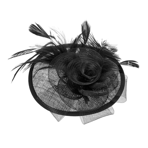 YHAILI Schöner Leinen-Fascinator für Braut, schöner Leinen-Fascinator, Dekoration für Frauen, die an Hochzeitsfeiern teilnehmen von YHAILI