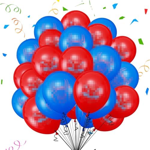 30 pcs Kindergeburtstag deko Ballon luftballon Superheld geburtstag | Spiderman Avengers geburtstagsdeko jungen, Happy Birthday Dekoration Luftballons von YHBGUSSS