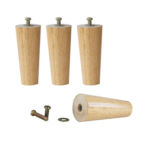 YHDMBBSHNB Holzmöbelbeine, Möbelfüße Holz, 4 Stück Sofa-Holzfüße, Massivholz-Möbelbeine, Sofabeine, TV-Schrankbeine, Stützfüße(4.7inch) von YHDMBBSHNB