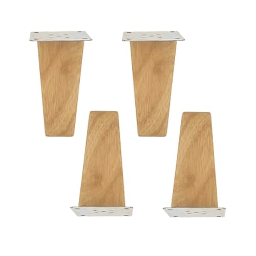 YHDMBBSHNB Holzmöbelbeine, Möbelfüße Holz, Möbelbeine aus Massivholz, quadratische Sofafüße, Tischbein(4.7inch/12cm) von YHDMBBSHNB