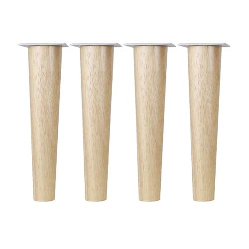 YHDMBBSHNB Holzmöbelbeine, Möbelfüße Holz, Set mit 4 Massivholz-Sofafüßen, Schrankfüßen, Gegenfuß-Couchtischfüßen, Massivholzfüßen, Möbelbeinen(10.7inch/27.2cm) von YHDMBBSHNB