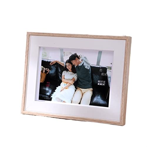 YHDMDQ Phoframe Europäischer Fotorahmen aus Holz for Abschlussfeier/Hochzeit/Familienporträt, Fotorahmen, einfache Atmosphäre, Fotorahmen-Ornamente Bilderrahmen(B,7 Inch) von YHDMDQ