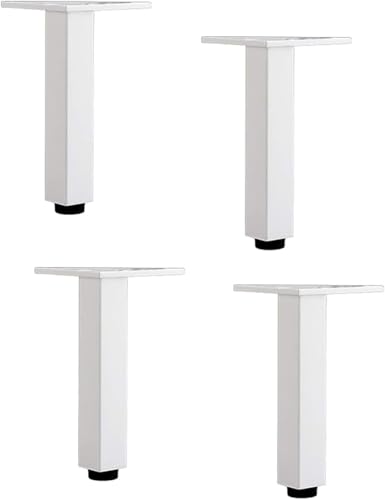 YHDMDQ Runde Ersatz-Möbelbeine for Sofa, Ottomane, Couchtisch, Schrank (4er-Set), verstellbare Tischbeine, langlebige Tischbeine(Bianco,12cm (4. 72in)) von YHDMDQ