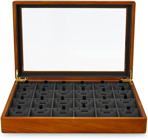 YHEIANJ Schmuckschatulle, Multifunktionale Schmuckschatulle, Aufbewahrungsbox Für Schmuck Aus Holz, Ring-Display-Tablett, Aufbewahrungsbox Für Armbänder, Schmuckschatullen Und -Organizer,A2 von YHEIANJ