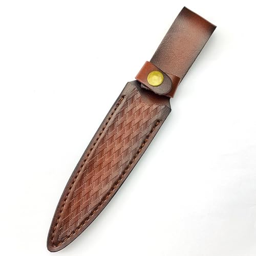 YHZNAGEM Leather Fixed Blade Messer Scheide, Leder Messerscheide für die Jagd, Freizeit,Küche Lederscheide,Messerscheide,Leder Messerholster Fixed Blade Messer Scheide Jagdmesser Leder von YHZNAGEM