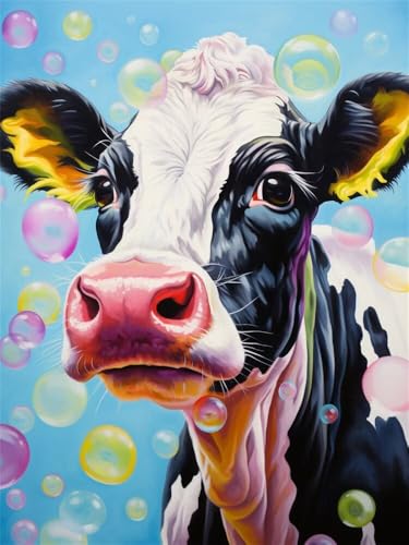 Diamond Painting Kuh xxl 50x80cm, 5D Diamant Painting Bilder für Erwachsene und Anfänger, DIY Diamond Painting Set Tiere Full Drill Diamant Kunst Malerei Stickerei Kits für Home Wand Décor -RD1138 Diamond Painting Kuh xxl 50x80cm, 5D Diamant Painting Bilder für Erwachsene und Anfänger, DIY Diamond Painting Set Tiere Full Drill Diamant Kunst Malerei Stickerei Kits für Home Wand Décor -RD1138 von YIFEIYANYFY