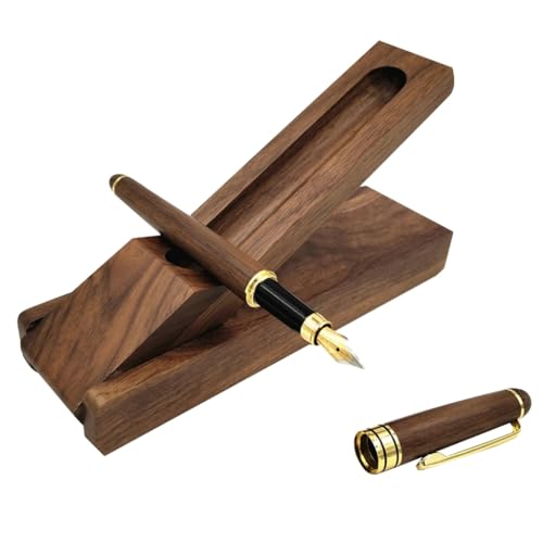 Business Ink Pen Signature Pen Men Gift Wood Kugelschreiber Set mit Aufbewahrungsbox von YIGZYCN