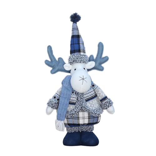 Christmas Blue Series Stoffpuppe Weihnachtsdeko Baumschmuck Figur Geschenk Neujahr 2024 Basteln Home Weihnachtsdekoration von YIGZYCN