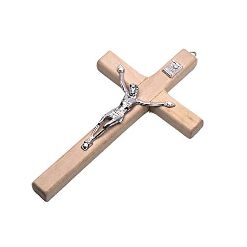 Holz-Kreuz-Anhänger, Charms, hungable Charms, Ornamente, Basteln, Zuhause, Kirche, Gebet, Meditation, Geschenk, Holzperlen, Kreuz-Halskette von YIGZYCN