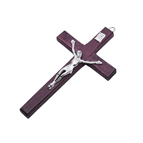 Holz-Kreuz-Anhänger, Charms, hungable Charms, Ornamente, Basteln, Zuhause, Kirche, Gebet, Meditation, Geschenk, Holzperlen, Kreuz-Halskette von YIGZYCN