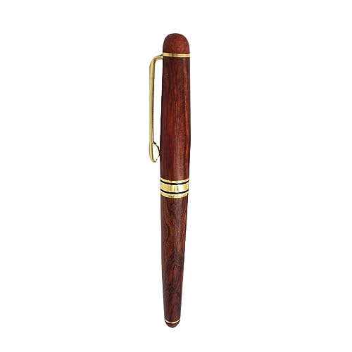 Rosewood Füllfederhalter, 0,7 mm, Business-Stift, Signaturstift, Tintenstift für Lehrer von YIGZYCN