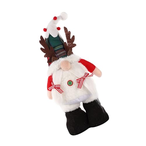 Santa Nome Figur Stehende Puppe 2024 Neujahr Dekoration Weihnachtsregal Dekor Home Office Stehend von YIGZYCN