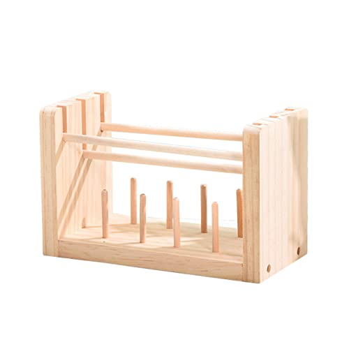 sewing thread rack sewing thread holder wood thread rack sewing craft room embroidery thread braided hair wooden thread rack stand use von YIGZYCN