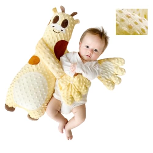 YIKANLIA Baby-Patter zum Einschlafen,gegen Schrecken des Babys, beruhigendes Babykissen, weiches, hautfreundliches Baby-Handkissen, ergonomisches, stützendes Handflächendesign,Gelb,A von YIKANLIA