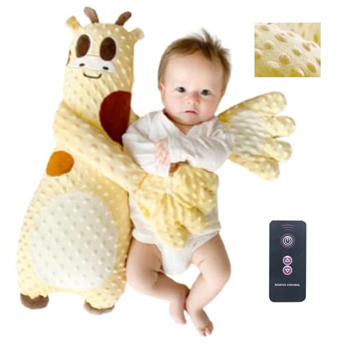 YIKANLIA Baby-Patter zum Einschlafen,gegen Schrecken des Babys, beruhigendes Babykissen, weiches, hautfreundliches Baby-Handkissen, ergonomisches, stützendes Handflächendesign,Gelb,B von YIKANLIA