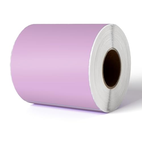 YIKIADA Violett Thermo-Etikett Vinyl 150 x 100 mm Rolle Perforierte Selbstklebend Thermodirekt Aufkleber Wasserdicht Versandetikette für Barcode QR Code 250 Stück von YIKIADA