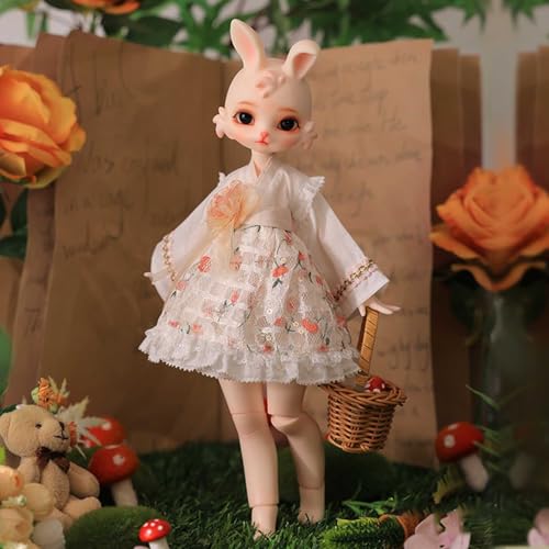 1/6 BJD Doll SD Puppe Ball Gelenkpuppe DIY Spielzeuge mit Voller Satz Kleidung Schuhe Perücke Haar Make-Up Surprise Gift Anime Artgeschenk von YIMBFCA