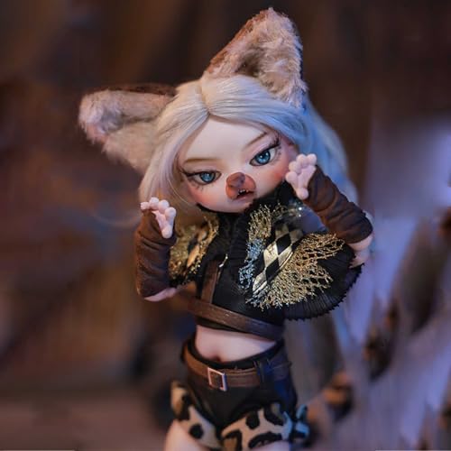 BJD Puppe 1/6 BJD Doll Kugelgelenk DIY Humanoide Handgemacht Puppen Voller Satz Mädchen Spielzeug mit Kleidung Schuhe Perücke Augen Make-up, Weihnachten Geschenk von YIMBFCA