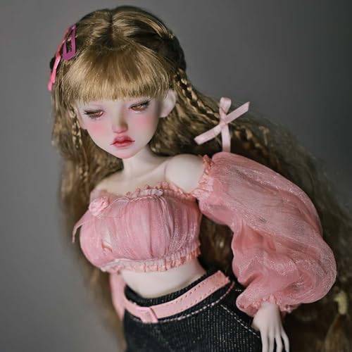 YIMBFCA 1/6 BJD Puppe Ball Jointed Puppe DIY Handgemacht SD Puppen einschließlich Kleidung Satz Schuhe Perücke Augen Make-Up, Geschenk für Mädchen Junge von YIMBFCA