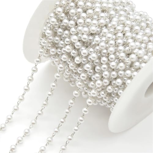Perlenkette, Kupferimitat, 9,1 m, zum Basteln, für Halsketten, handgefertigte Schmuckherstellung zum Nähen (2,10 mm) von YIMEIYA