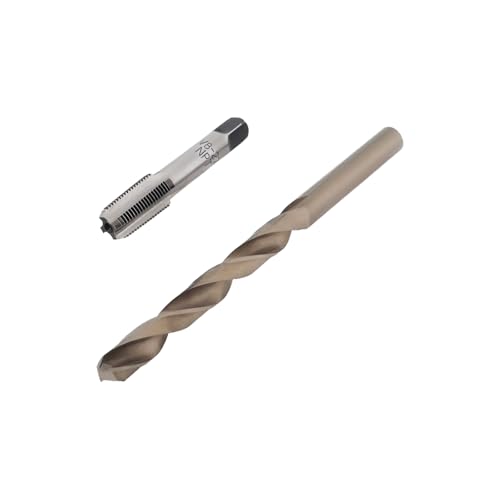 YINETTECH Gewindebohrer-Set 1/8-27 NPT Gewindebohrer 8,3 Mm HSS Schnellarbeitsstahl für Metall Kunststoff Holz 1/8 Zoll NPT Löcher Bohren von YINETTECH