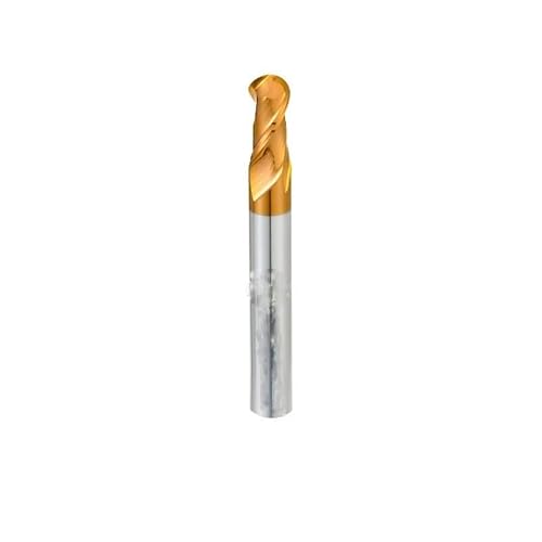 1 Stück Kugelkopffräser HRC55 Hartmetall-Schaftfräser 2 Flöten Fräser CNC-Werkzeuge Wolframstahlfräser Kugelkopffräser(D6xC6x150L) von YINGDLEB