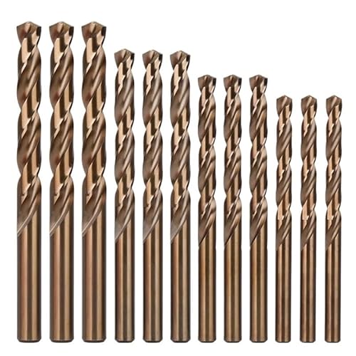 1 stücke HSS M35 5% Kobalt Spiralbohrer 1,0-13mm Gerade Schaft Loch Sah for Edelstahl Aluminium eisen Holz Plactic Metall Bohrer(1.7mm,1PC) von YINGDLEB