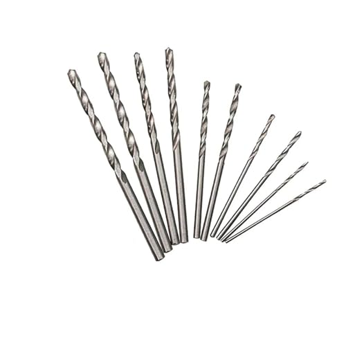 10PCS Mini Micro Hand Bohrer Mit Schnellspannbohrfutter 0,6-6mm Bohrer Aluminium Legierung Spannfutter Spann Bohren rotierenden Werkzeuge Hand Bohrer Manuelle(10pcs drill bit) von YINGDLEB