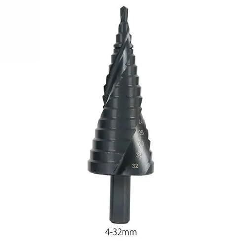 1PCS 4-32mm HSS Kobalt Schritt Bohrer Set Stickstoff High Speed ​​Stahl Spirale for Metall Kegel dreieck Schaft Loch Metall Bohrer(4-32) von YINGDLEB