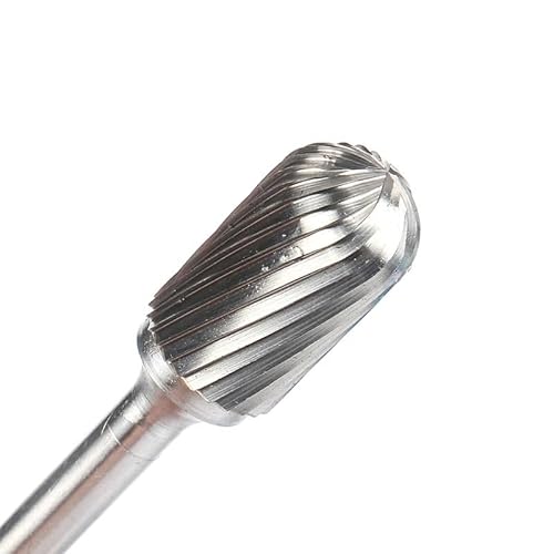 1pc Hartmetall Rotary Datei Werkzeug Punkt Grat C Ball Nase 6mm 1/4 Schaft Die Grinder Schleif Werkzeuge bohrer Fräsen Carving Bit(C0616M06) von YINGDLEB