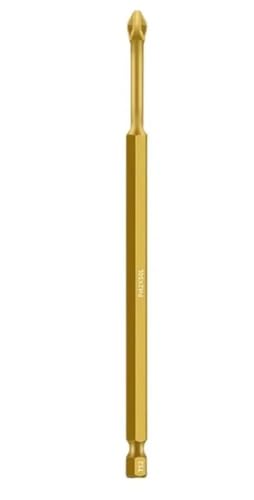 1pc mpact Phillips Bit Nicht-Slip PH2 Magnetische Charge Kopf Kreuz Schraubendreher Legierung Stahl Schraubendreher Hand Werkzeuge 25-150mm(Yellow) von YINGDLEB