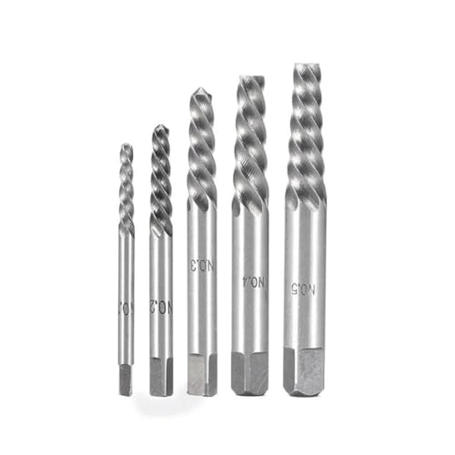 5 teile/satz Praktische Kobalt Links Hand Bohrer Gebrochen Bolzen Beschädigt Schraube Extractor Set Mit Metall Fall, um Die Werkzeuge von YINGDLEB