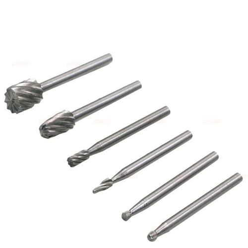 6/10/20 stücke Highspeed Stahl Zimmerei Dreh Datei Holzbearbeitung Gravur Fräser Elektrische Grinder Werkzeug Zubehör Schleifen(6PCS) von YINGDLEB