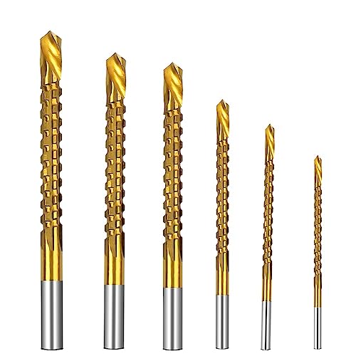 6pcs Cobalt Drill Bit Set Screw Metric Composite Drill Bit Tap Spiralbohrer Set Metall Holzbearbeitungswerkzeug von YINGDLEB