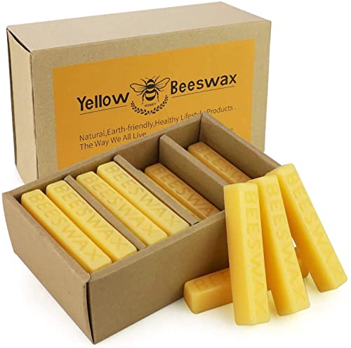 Pure Natural Beeswax 720g Packung mit 24 Bienenwachsblöcken Perfekt für Kosmetika, DIY-Kerzen, Cremes, Salben, Seifensets, Bienenwachshandtücher, Hautpflege oder Holzpflege von YINUO LIGHT