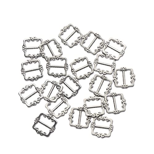 YIPOCH 20/40Pcs 3,5mm/7mm Mini Ultra-kleine Tri-Glide Schnalle Muster Gürtel Knöpfe DIY Puppen Schnallen Puppe Taschen Zubehör 4 Farben von YIPOCH