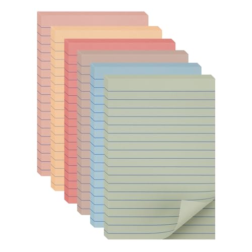 YISAN 330pcs Haftnotizen große 100 * 150mm Pastell,Sticky Notes,Notizzettel 6 Farbe Selbstklebende Haftnotizen,71143 von YISAN