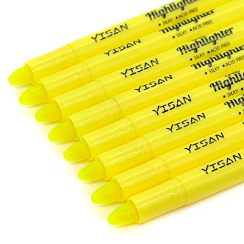 YISAN Bibel Textmarker Gelb, Bibel Marker Stifte, Gel Highlighter, Markerstifte Set, 8er Set,70610 von YISAN