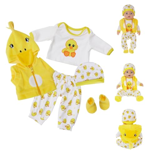 Baby-Puppen-Kleidung, Baby-Puppen-Kleidung für Baby-Puppen 35-43 cm, Puppen-Kleider-Set, Puppen-Kostüm-Set für Jungen und Mädchen, Zubehör für Puppen von YITULOU