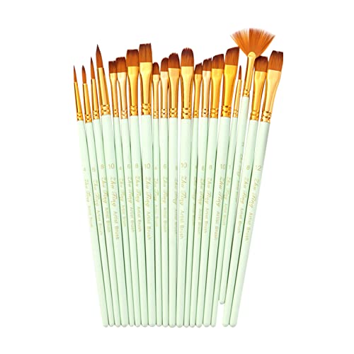 YIWEOG 20pcs Draw Paint Brushes Set Kit Künstlerpinsel Mehrere Medien Pinsel mit Nylonhaar für Künstler Acryl Aquarell Aquarell Gouache Öl Schminken für Großartige Kunstzeichnung Zubehör für von YIWEOG