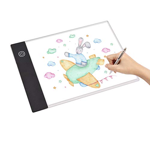 YIWEOG A5 LED-Lichtpad-Tracer 3 mm ultradünnes Zeichenbrett Copyboard Stepless Dimming USB Powered for Artist Animation Designing Sketching Kalligraphie Diamond Painting Supplies von YIWEOG