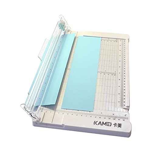 YIWEOG Mini-Papierschneider Guillotine Cutter 6 Zoll (152 mm) Schnittlänge Desktop-Papierschneidemaschine mit Sicherheitsmesserkopf Seitenlineal für Bastelpapier Fotos Karten Scrapbooking Bürobedarf von YIWEOG